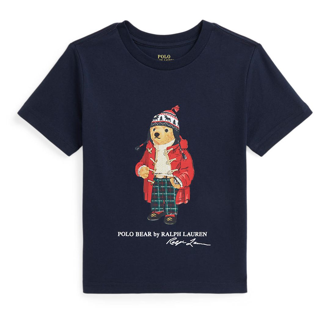 Ralph Lauren - Navy Polo Bear T-Shirt – Village Kids