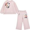 Dusty Pink Floral Flared Tracksuit
