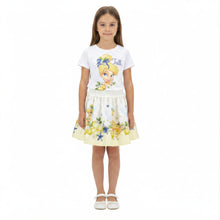 Load image into Gallery viewer, Yellow &amp; White Tinkerbell Skirt Set