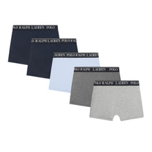 Load image into Gallery viewer, Grey, Blue &amp; Black Boxer Shorts - 5 Pack