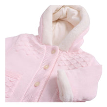 Load image into Gallery viewer, Pink Knitted Hooded Jacket