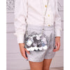 Silver Sequin "Rabaneda" Handbag