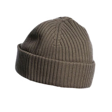 Load image into Gallery viewer, Olive Grey Ribbed Knitted Hat