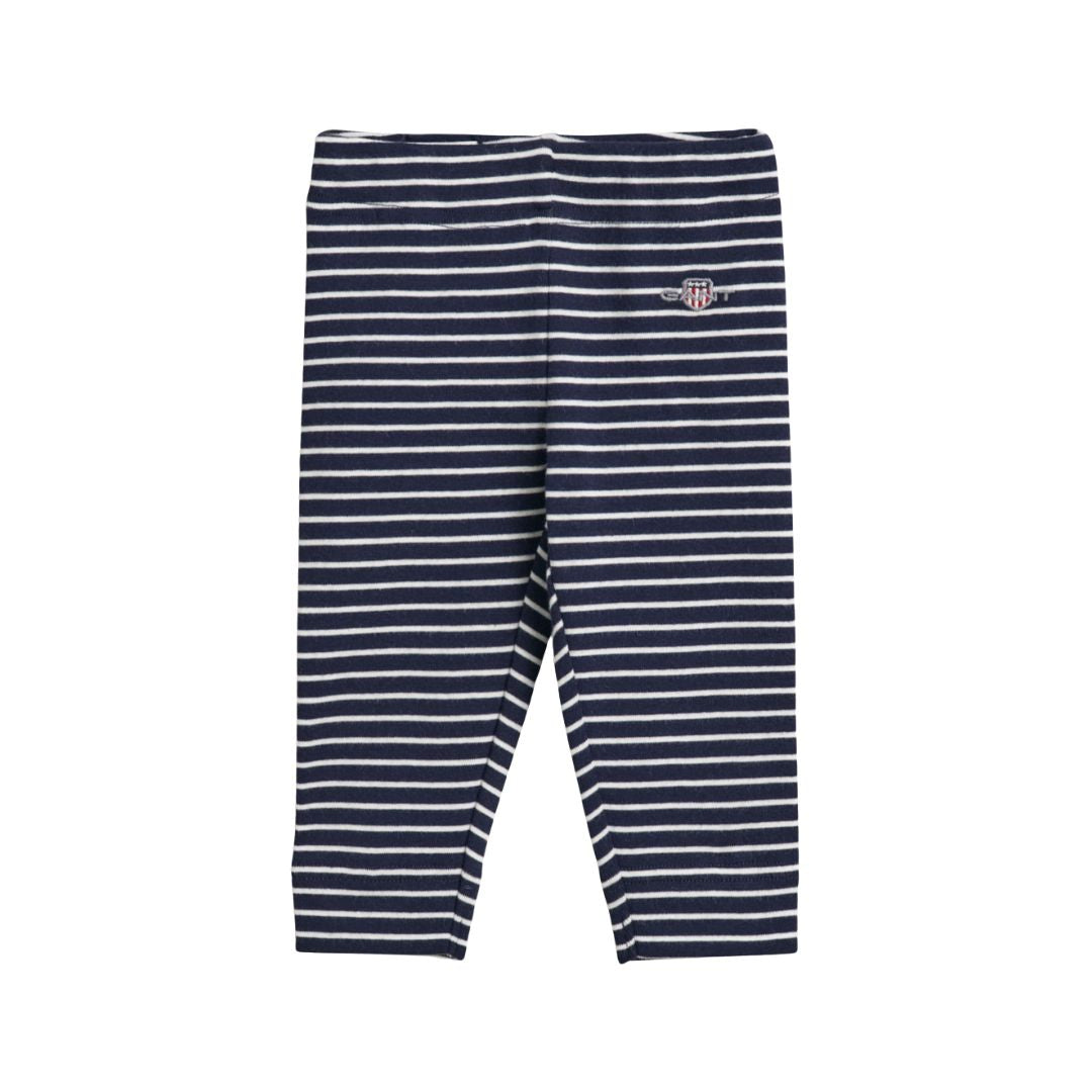 Babies Navy Striped Leggings