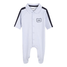 Load image into Gallery viewer, Pale Blue Polo Babygrow