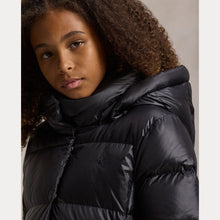 Load image into Gallery viewer, PRE ORDER - Girls Black Long Hooded Down Coat