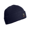 Dark Navy Ribbed Knitted Hat