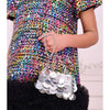 Silver Sequin "Rabaneda" Handbag