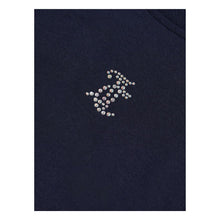 Load image into Gallery viewer, Navy Long Sleeve Diamante Top
