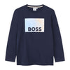 Navy Long Sleeve Logo T-Shirt