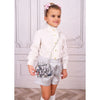 Silver Sequin "Rabaneda" Handbag