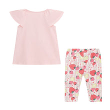 Load image into Gallery viewer, Pink Strawberries Legging Set