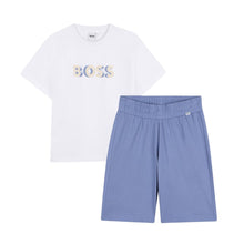 Load image into Gallery viewer, PRE ORDER - Blue &amp; White Shorts Set