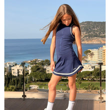 Load image into Gallery viewer, Navy Blue Skort Dress