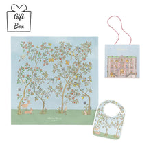 Load image into Gallery viewer, Blue In Bloom Swaddle &amp; Bib Gift Set