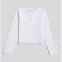 Load image into Gallery viewer, White Long Sleeve Diamante Top
