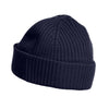 Dark Navy Ribbed Knitted Hat