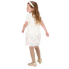 Ivory 'Frances Pastel' Fur Trim Dress
