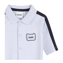 Load image into Gallery viewer, Pale Blue Polo Babygrow