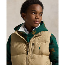 Load image into Gallery viewer, PRE ORDER - Boys Khaki Quilted Down Gilet