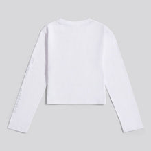 Load image into Gallery viewer, White Long Sleeve Diamante Top