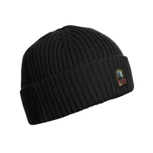 Load image into Gallery viewer, Black Ribbed Knitted Hat