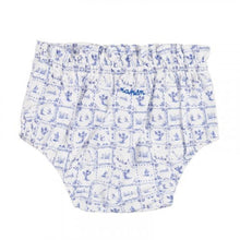 Load image into Gallery viewer, Blue &amp; White Tile Print Dress &amp; Knickers