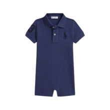 Load image into Gallery viewer, Babies Navy Big Pony Shortie