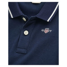Load image into Gallery viewer, Babies Navy Polo Bodysuit