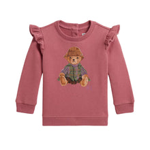 Load image into Gallery viewer, Babies Pink Polo Bear Sweat Top