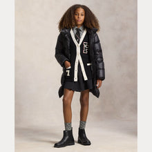 Load image into Gallery viewer, PRE ORDER - Girls Black Long Hooded Down Coat