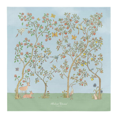 Blue In Bloom Swaddle