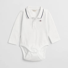 Load image into Gallery viewer, Babies White Polo Bodysuit