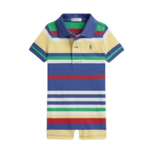 Load image into Gallery viewer, Multicoloured Striped Polo Shortie