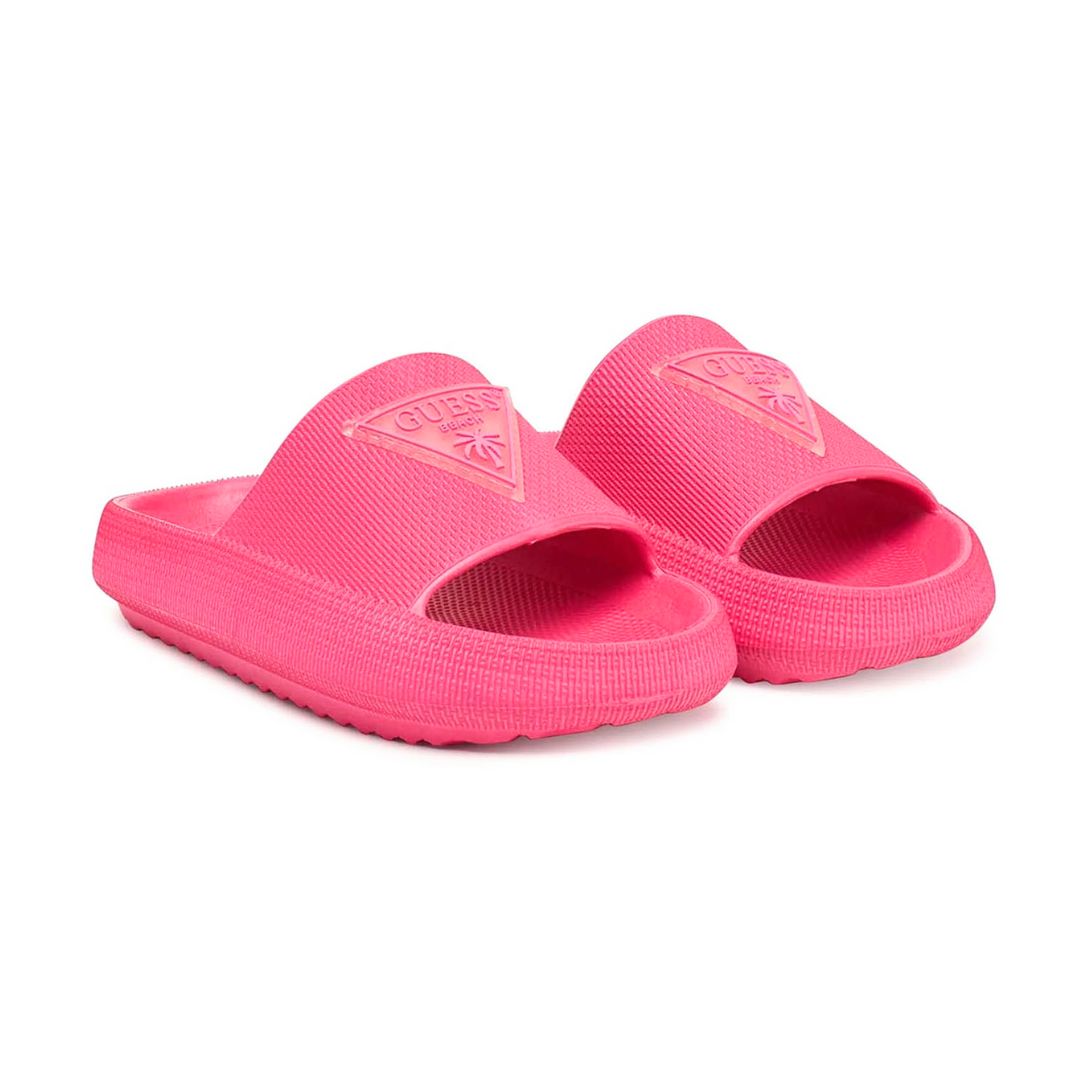 Guess Bright Pink Sliders – Village Kids - Main Image