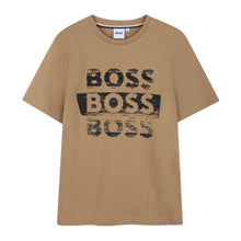 Load image into Gallery viewer, Tan Triple Logo T-Shirt
