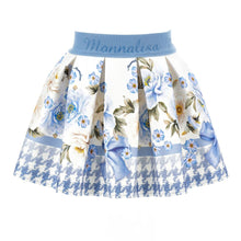 Load image into Gallery viewer, Babies Blue Teddy &amp; Floral Skirt Set