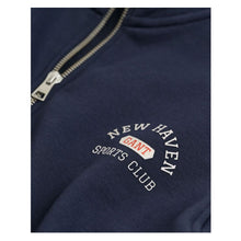 Load image into Gallery viewer, Navy Graphic Half Zip Sweatshirt