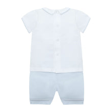 Load image into Gallery viewer, Blue &amp; White Shorts Set