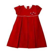 Load image into Gallery viewer, Red Embroidered Pleat Dress, Coat &amp; Hat