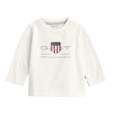 Load image into Gallery viewer, Babies White LS Large Shield Top