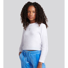 Load image into Gallery viewer, White Long Sleeve Diamante Top