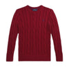 PRE ORDER - Dark Red Cable Knit Jumper