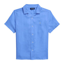 Load image into Gallery viewer, Blue SS Linen Shirt