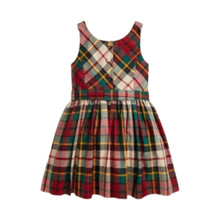 Load image into Gallery viewer, Girls Red Tartan Dress