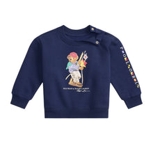 Load image into Gallery viewer, Babies Navy Polo Bear Sweat Top