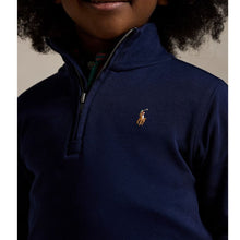 Load image into Gallery viewer, Navy 1/4 Zip Pullover