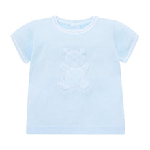 Load image into Gallery viewer, Blue Knitted Shorts Set