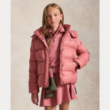 Load image into Gallery viewer, PRE ORDER - Girls Pink Hooded Down Jacket