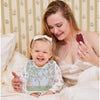 Blue In Bloom Swaddle & Bib Gift Set
